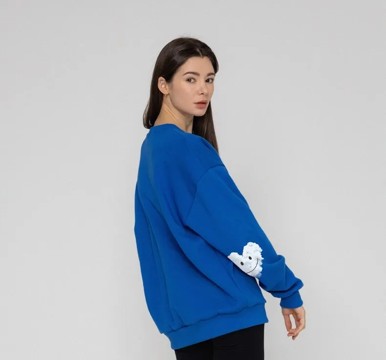 GRAVER  |[GRAVER]★ELBOW CLOUD HEART SMILE SWEATSHIRT