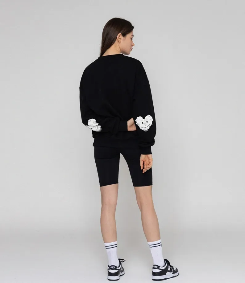 GRAVER  |[GRAVER]★ELBOW CLOUD HEART SMILE SWEATSHIRT