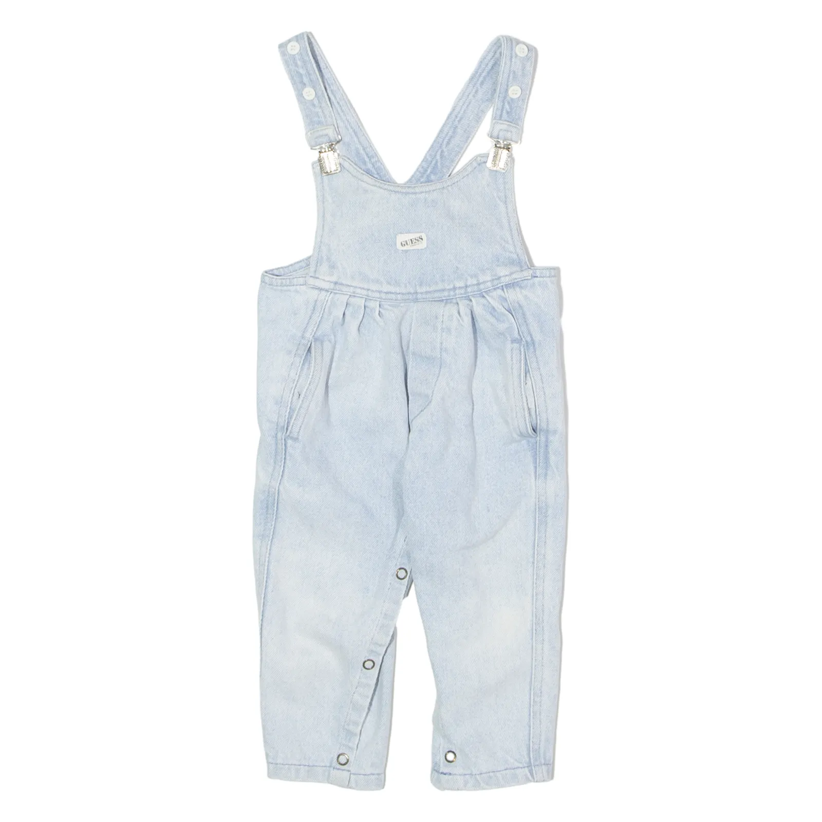 GUESS Girls Dungarees Blue Regular Denim 90s ONE SIZE W18 L10