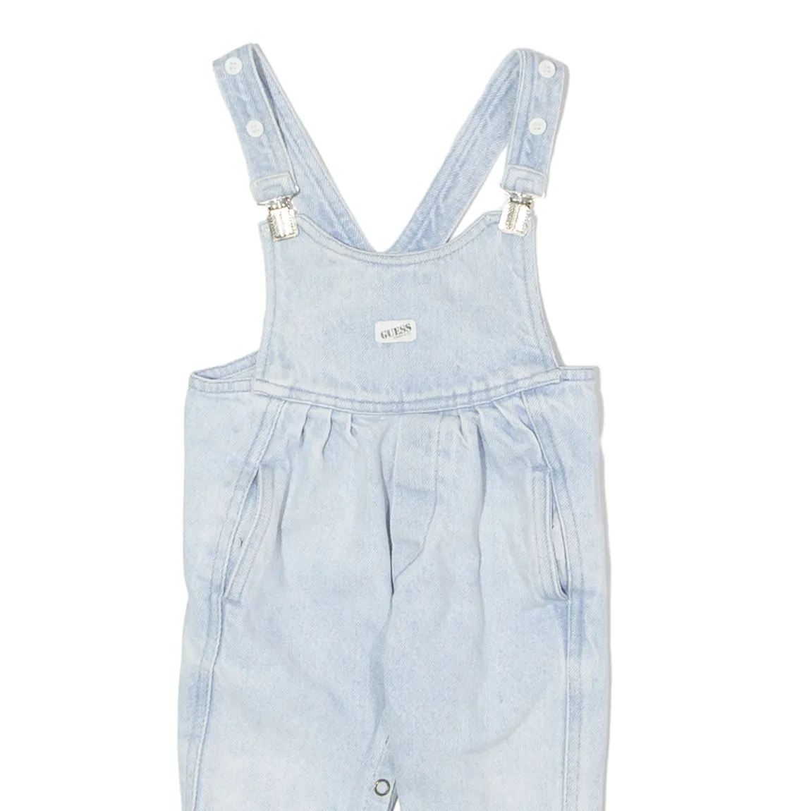 GUESS Girls Dungarees Blue Regular Denim 90s ONE SIZE W18 L10