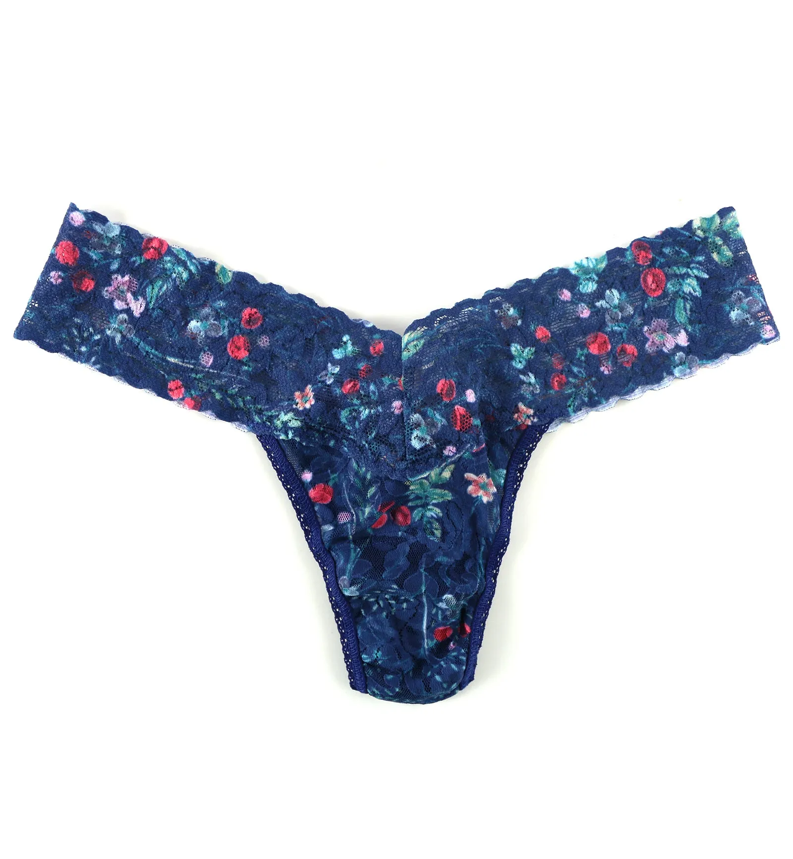 Hanky Panky Signature Lace Printed Low Rise Thong (PR4911P) - Juniper Berries