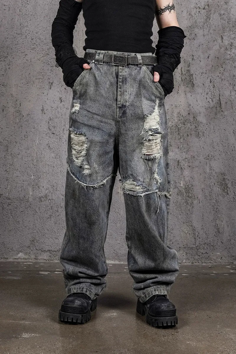 Heavy Duty Distressed Jeans