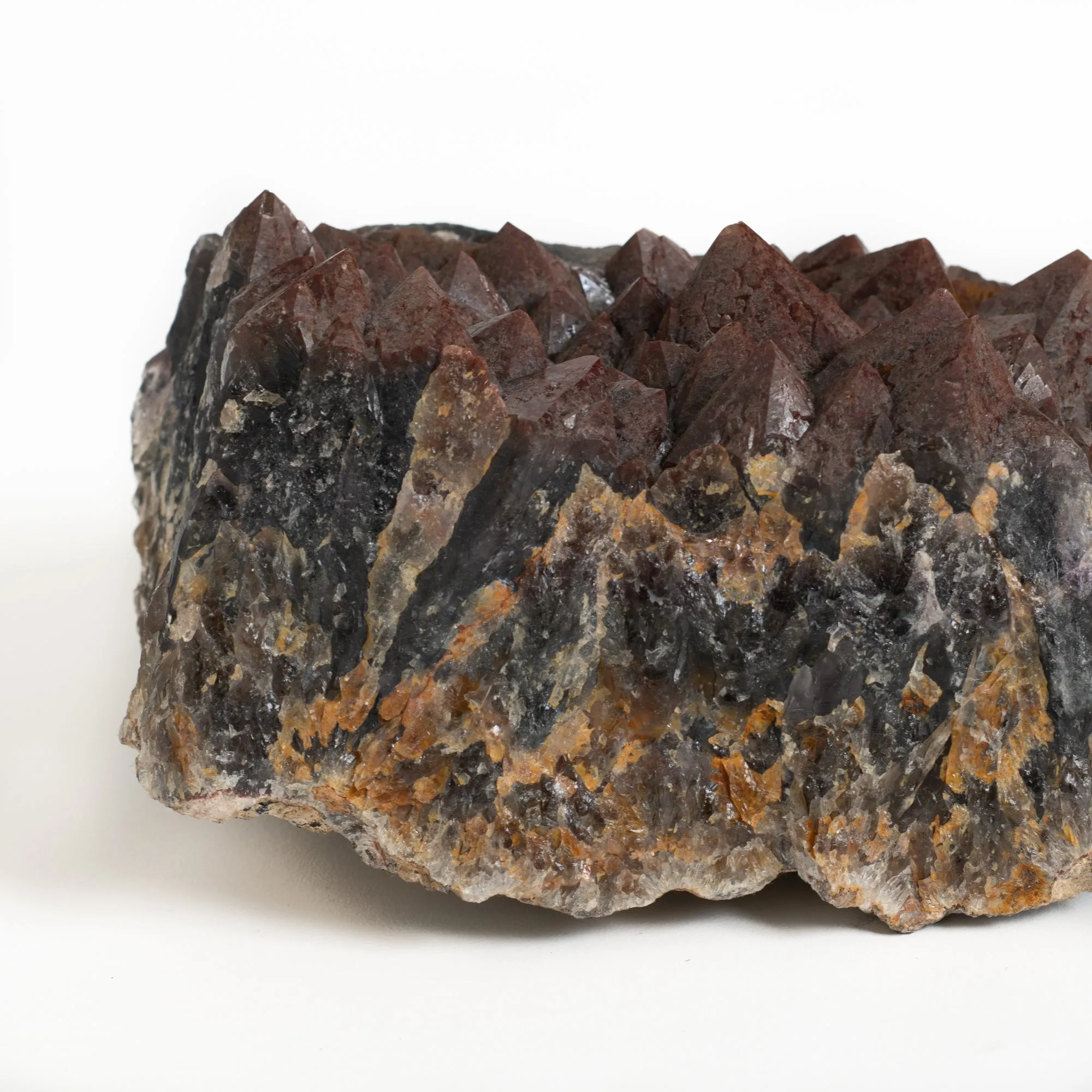 Hematite on Amethyst Cluster - Small