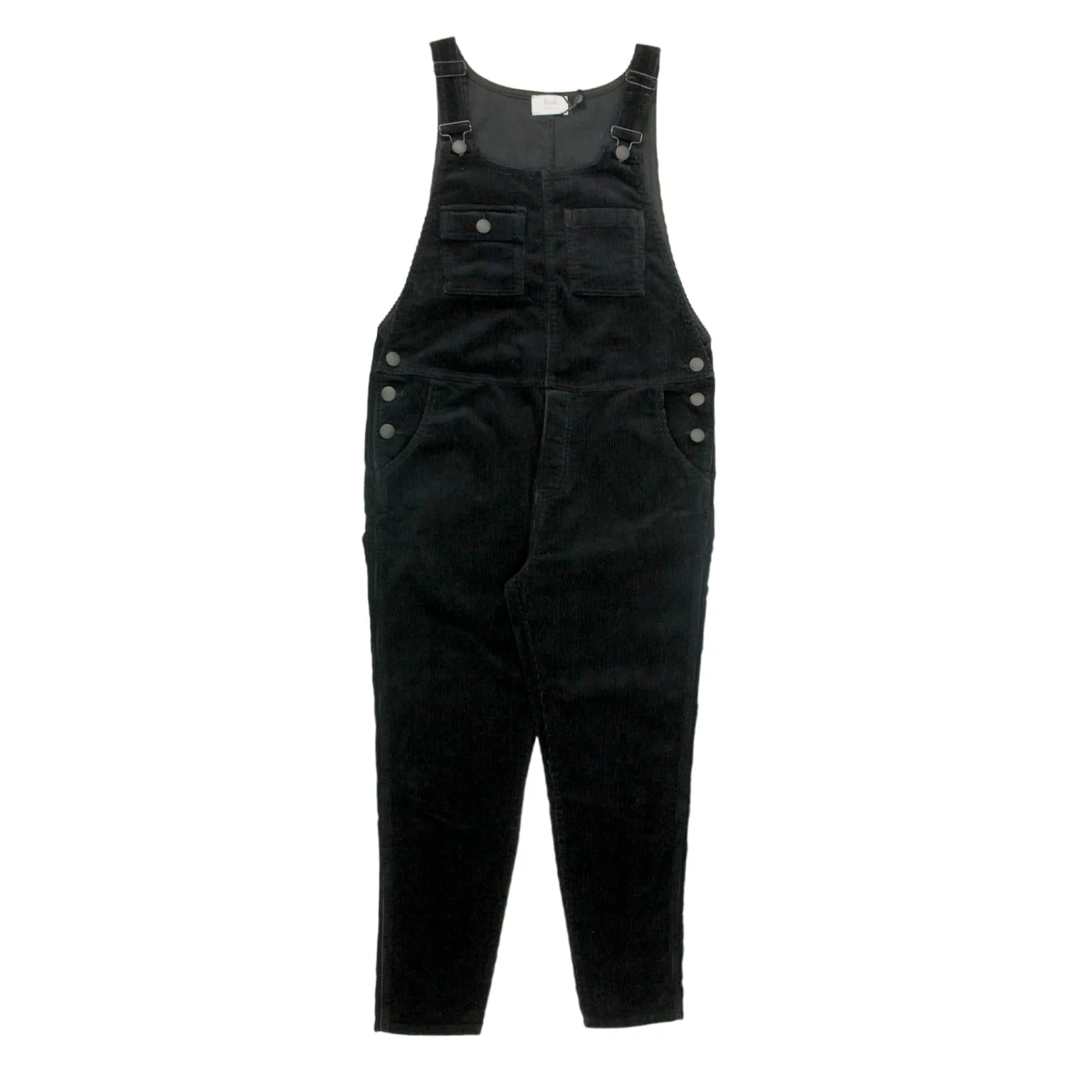 Hush Black Chunky Cord Dungarees