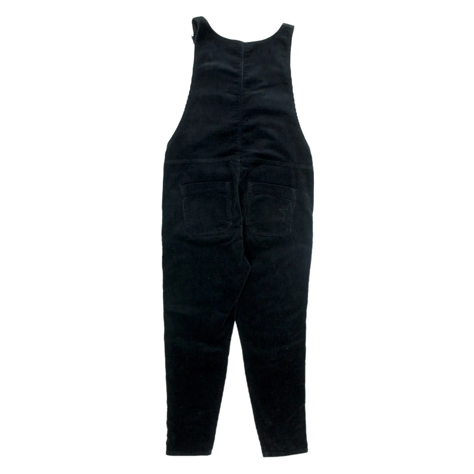 Hush Black Chunky Cord Dungarees