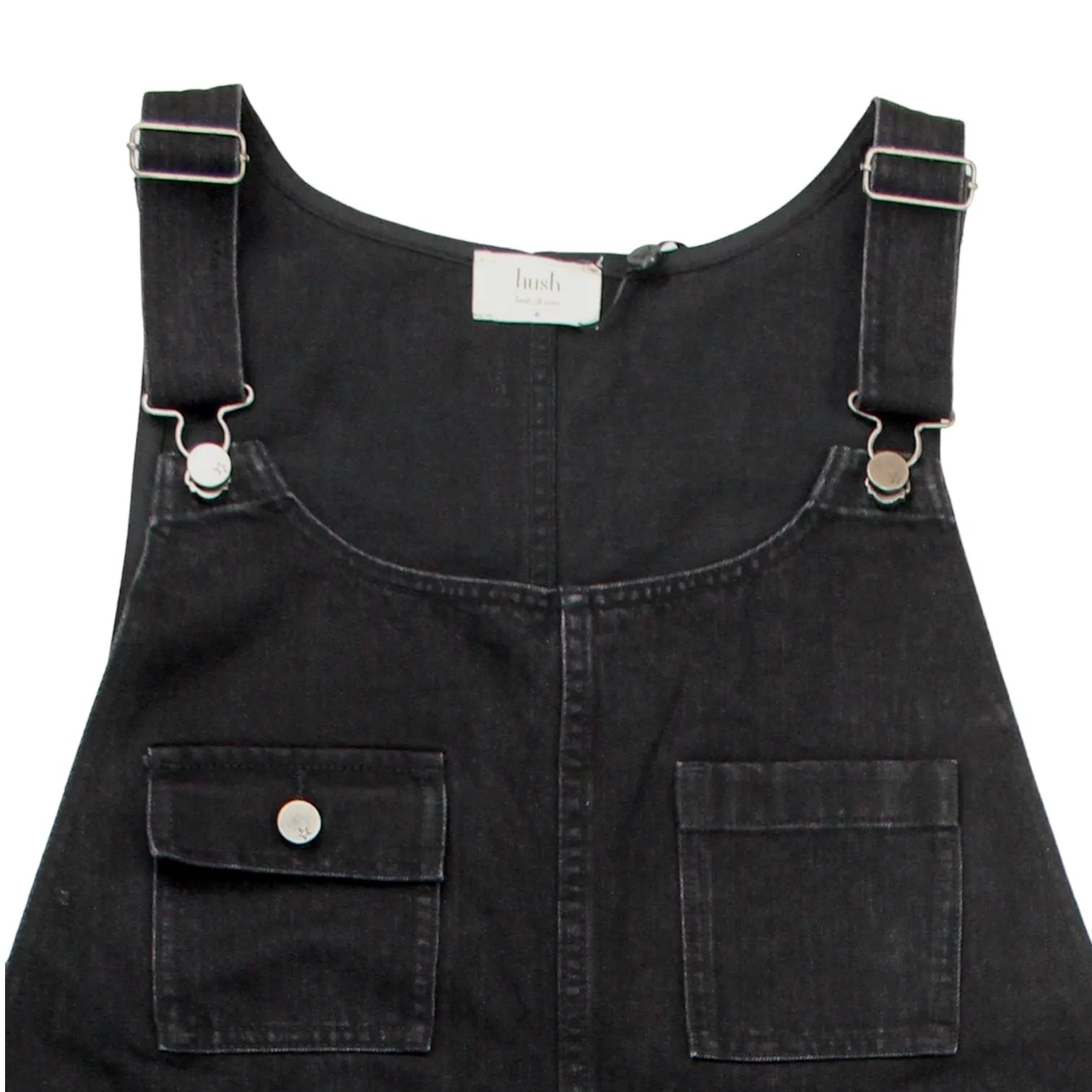 Hush Soft Black Dungarees