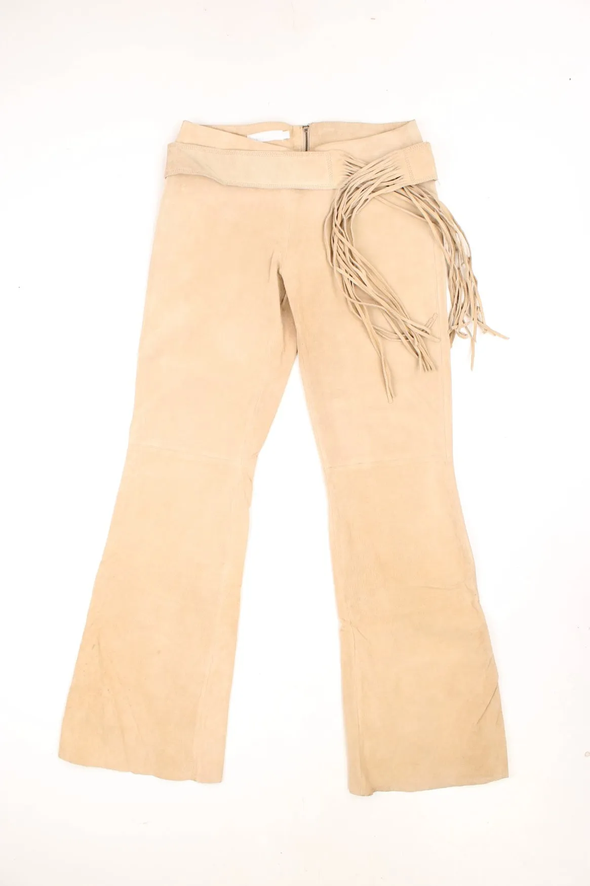 ICHI Suede Flared Pants