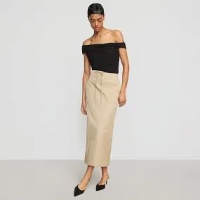 Ida Drawstring Cargo Skirt | Khaki