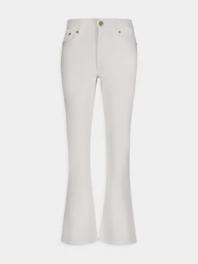 Ivory Flared Jeans