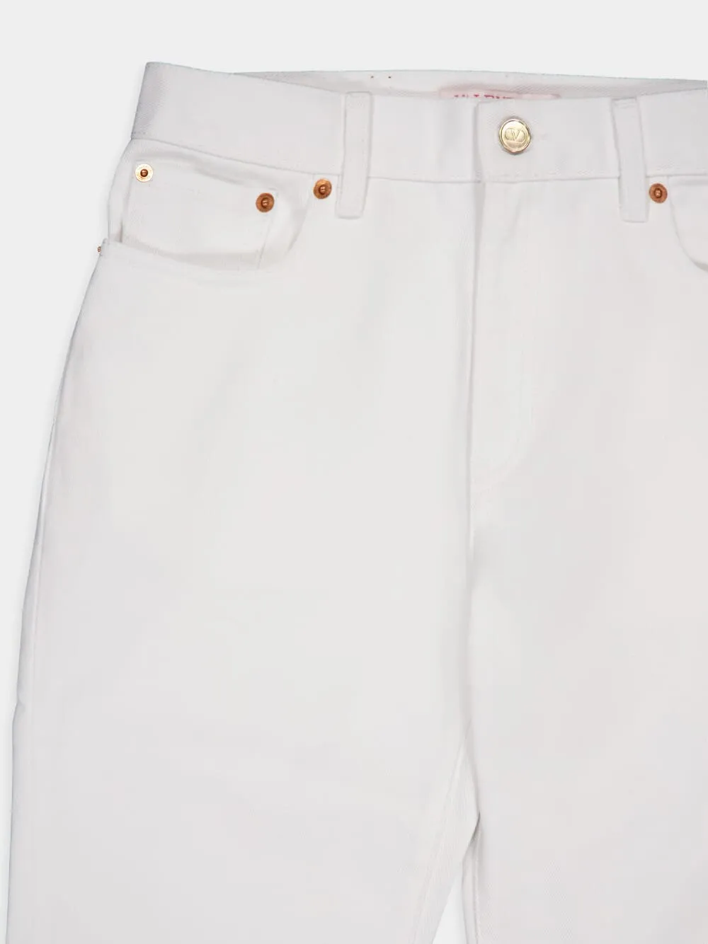 Ivory Flared Jeans