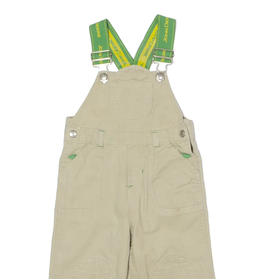 JOHN DEERE Boys Dungarees Beige Regular Canvas 2 Y W21 L12