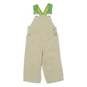 JOHN DEERE Boys Dungarees Beige Regular Canvas 2 Y W21 L12