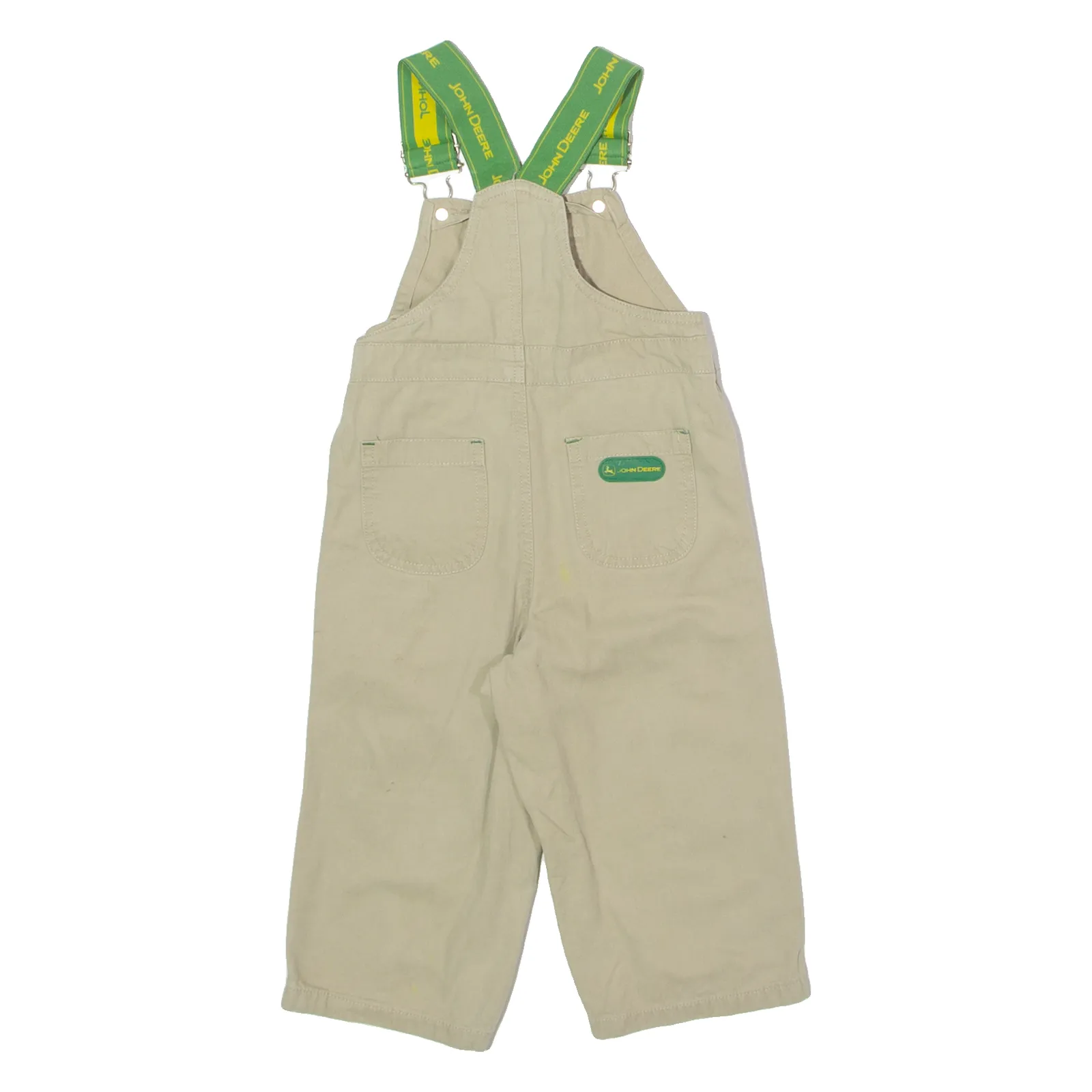 JOHN DEERE Boys Dungarees Beige Regular Canvas 2 Y W21 L12