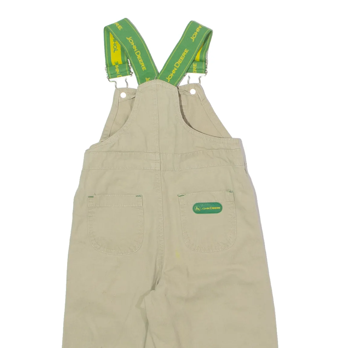 JOHN DEERE Boys Dungarees Beige Regular Canvas 2 Y W21 L12