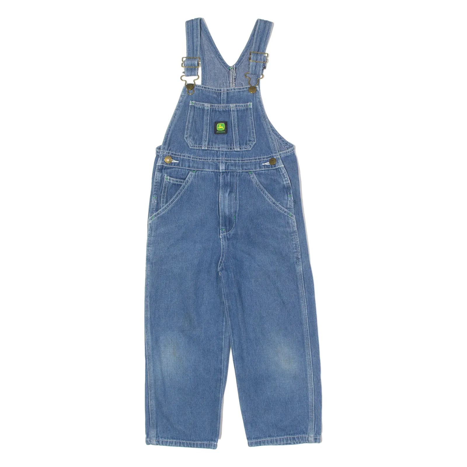 JOHN DEERE Boys Dungarees Blue Regular Denim 4-5Y W20 L15