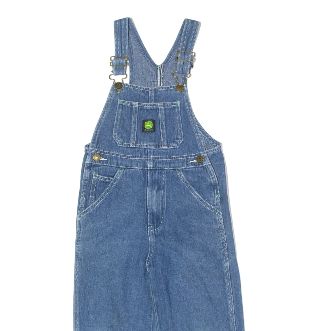 JOHN DEERE Boys Dungarees Blue Regular Denim 4-5Y W20 L15