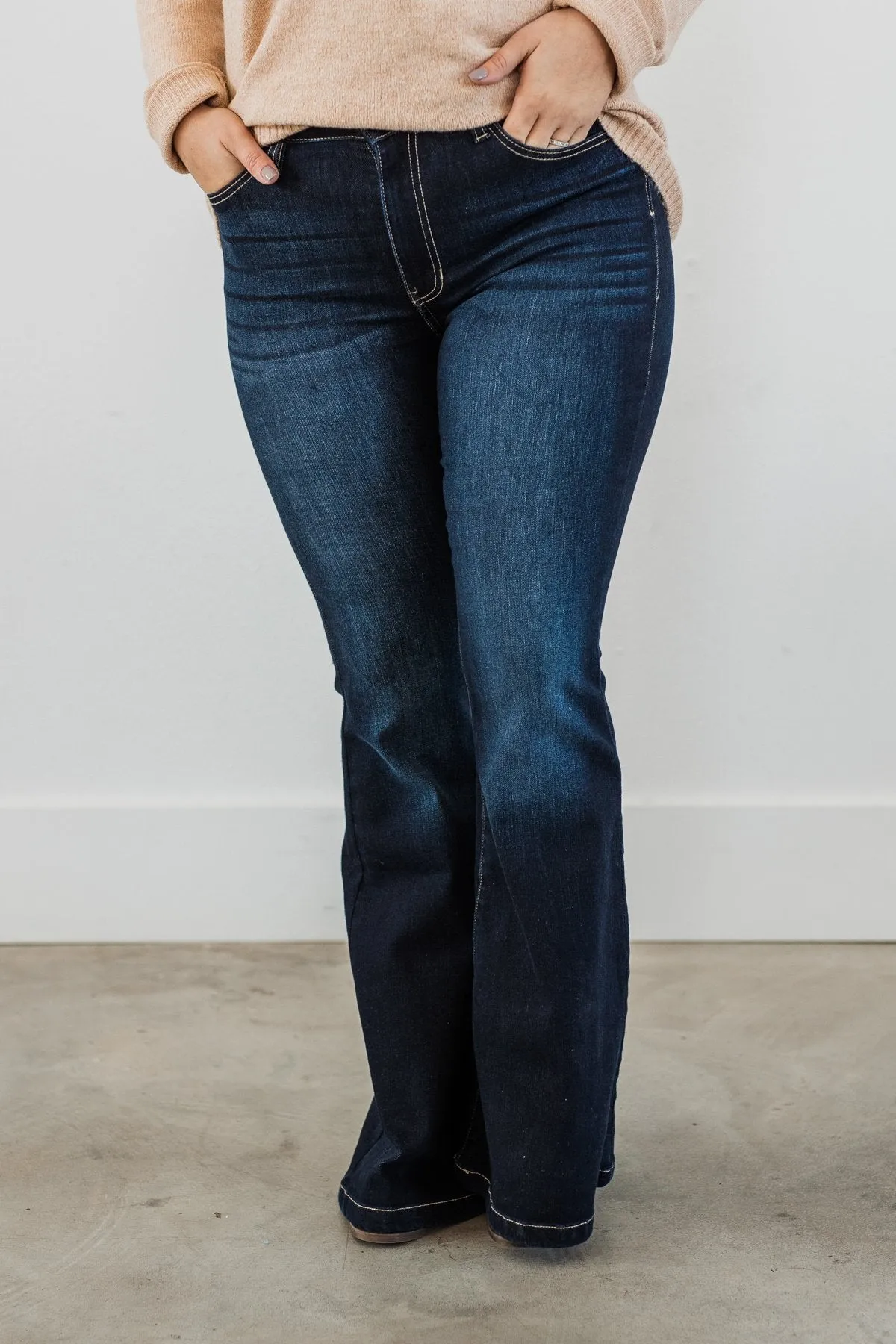 KanCan High Rise Flare Jeans- Hera Wash