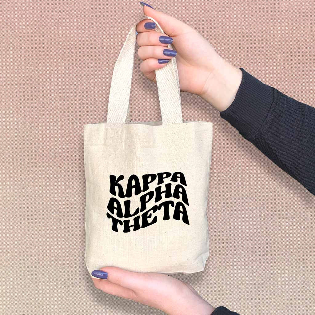 Kappa Alpha Theta Mod Sorority Name Mini Tote Gift Bag