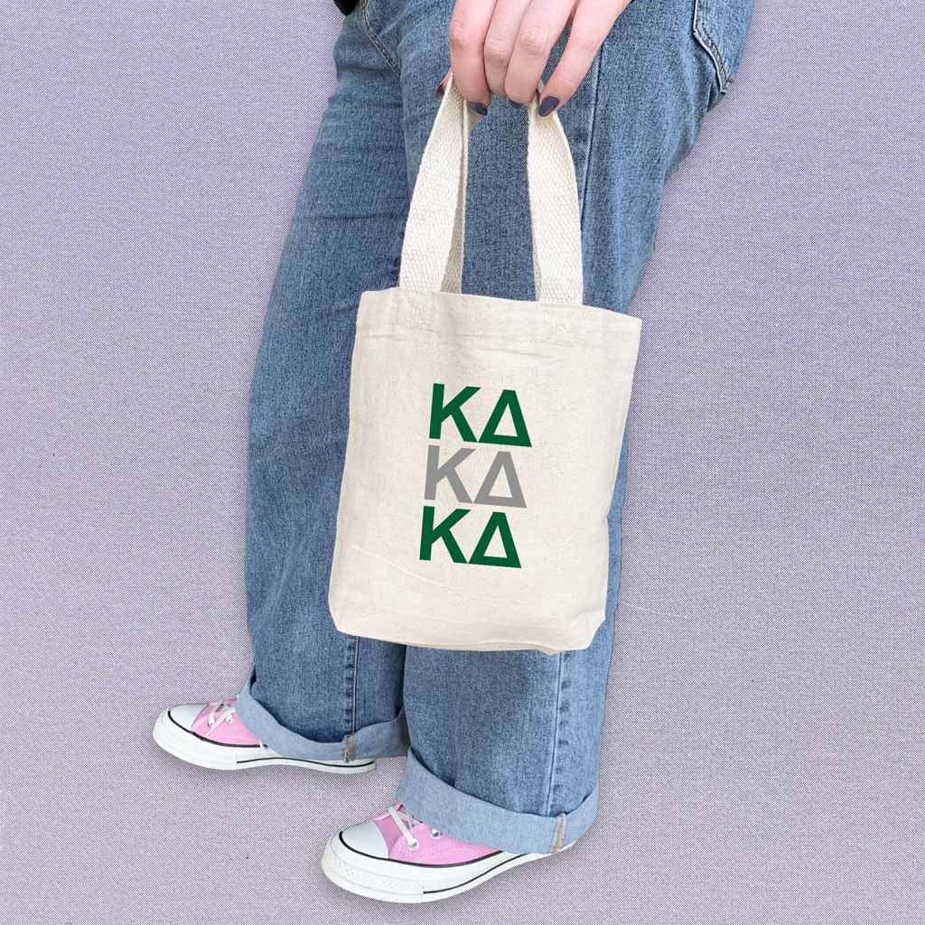 Kappa Delta Sorority Greek Letters Mini Tote Gift Bag