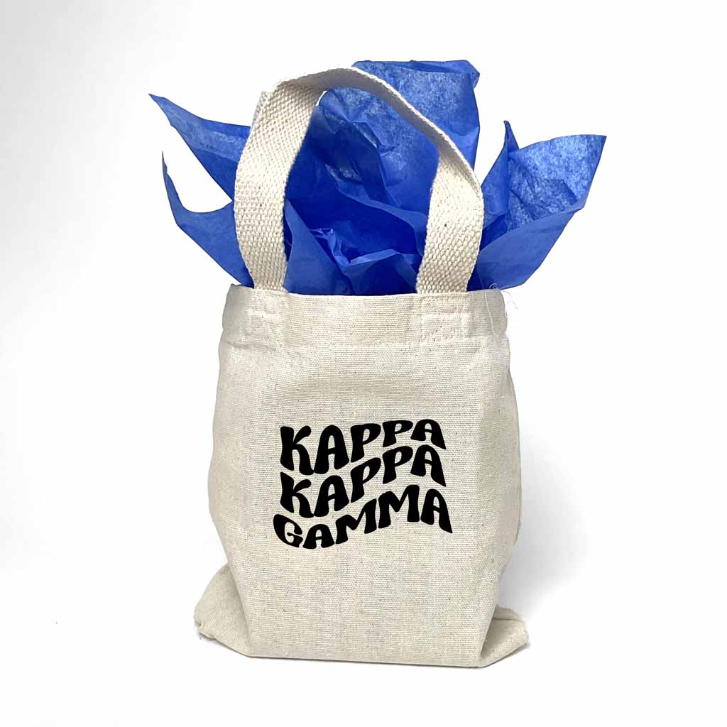 Kappa Kappa Gamma Mod Sorority Name Mini Tote Gift Bag