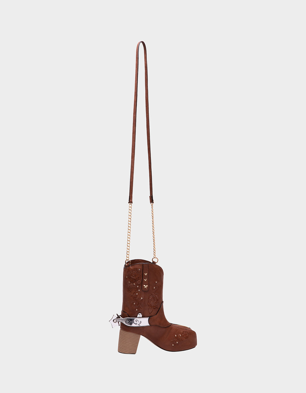 KITSCH GIDDYUP COWBOY CROSSBODY BROWN