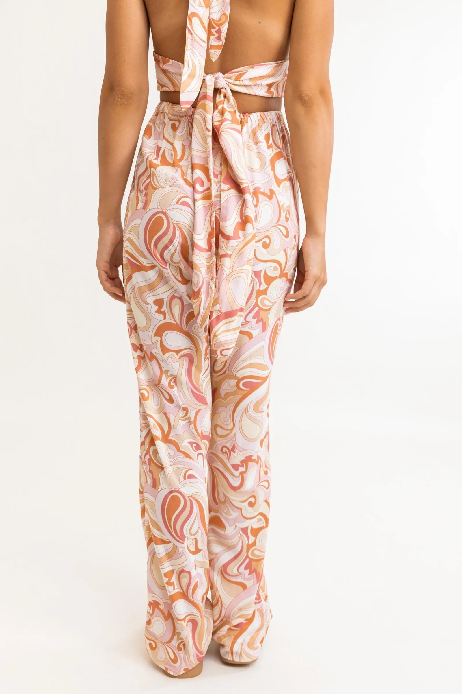 Las Palmas Drawstring Pant Rose