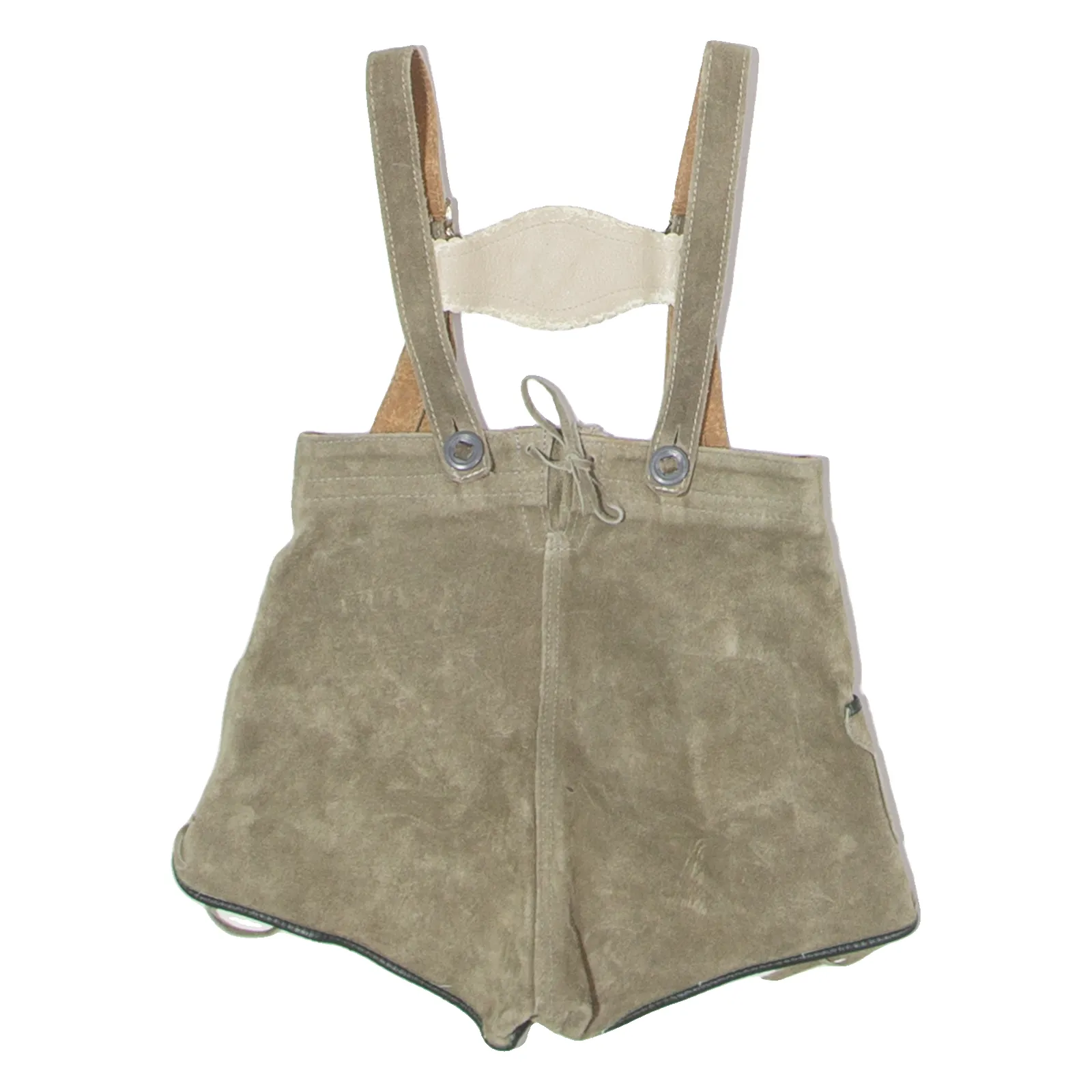 Lederhosen Boys Dungarees Green Regular Leather Suede ONE SIZE W20 L1