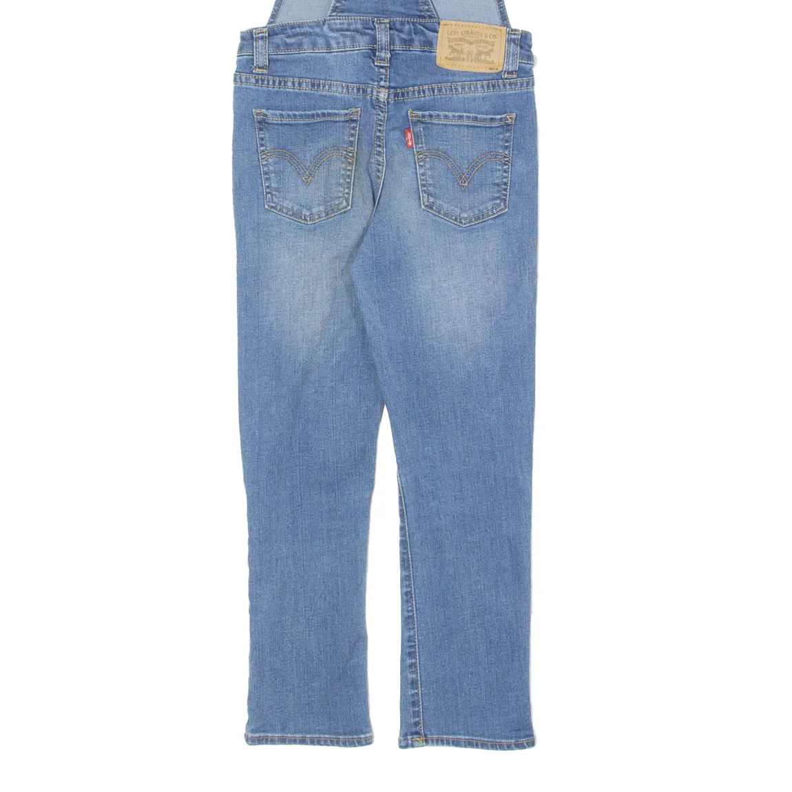 LEVI'S Girls Dungarees Blue Regular Denim 5-6Y W22 L18