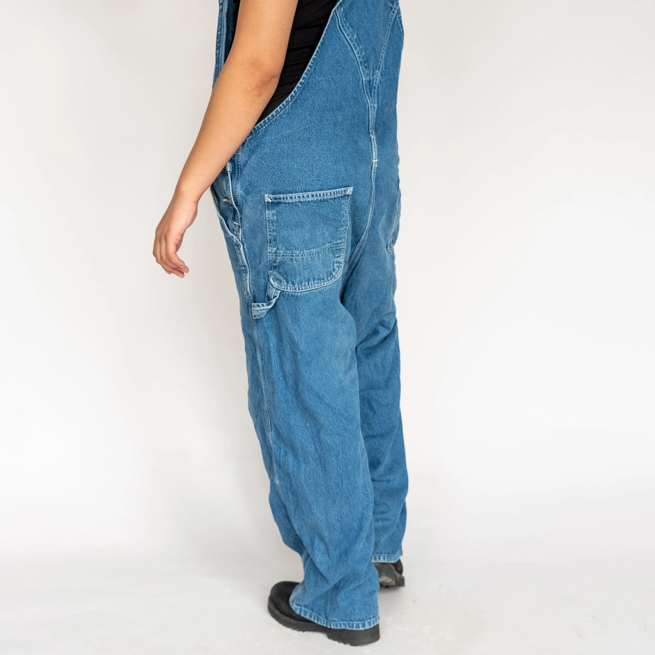 Light Blue 90s Carhartt Denim Baggy Dungarees (XL)