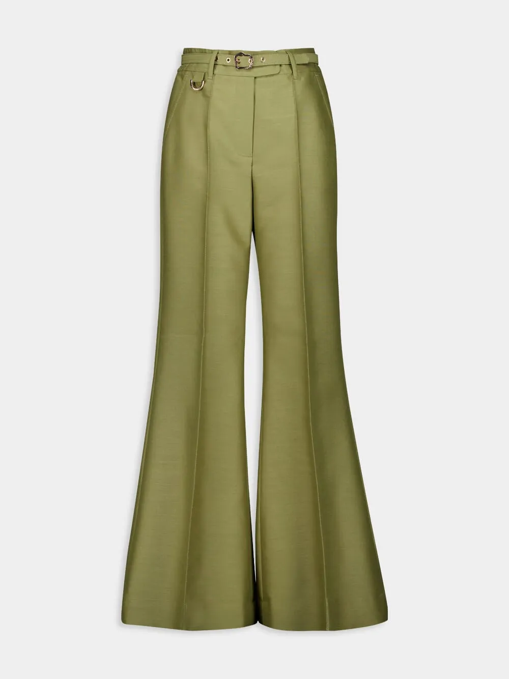 Light Olive Tranquillity Flare Leg Pant