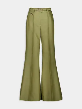 Light Olive Tranquillity Flare Leg Pant