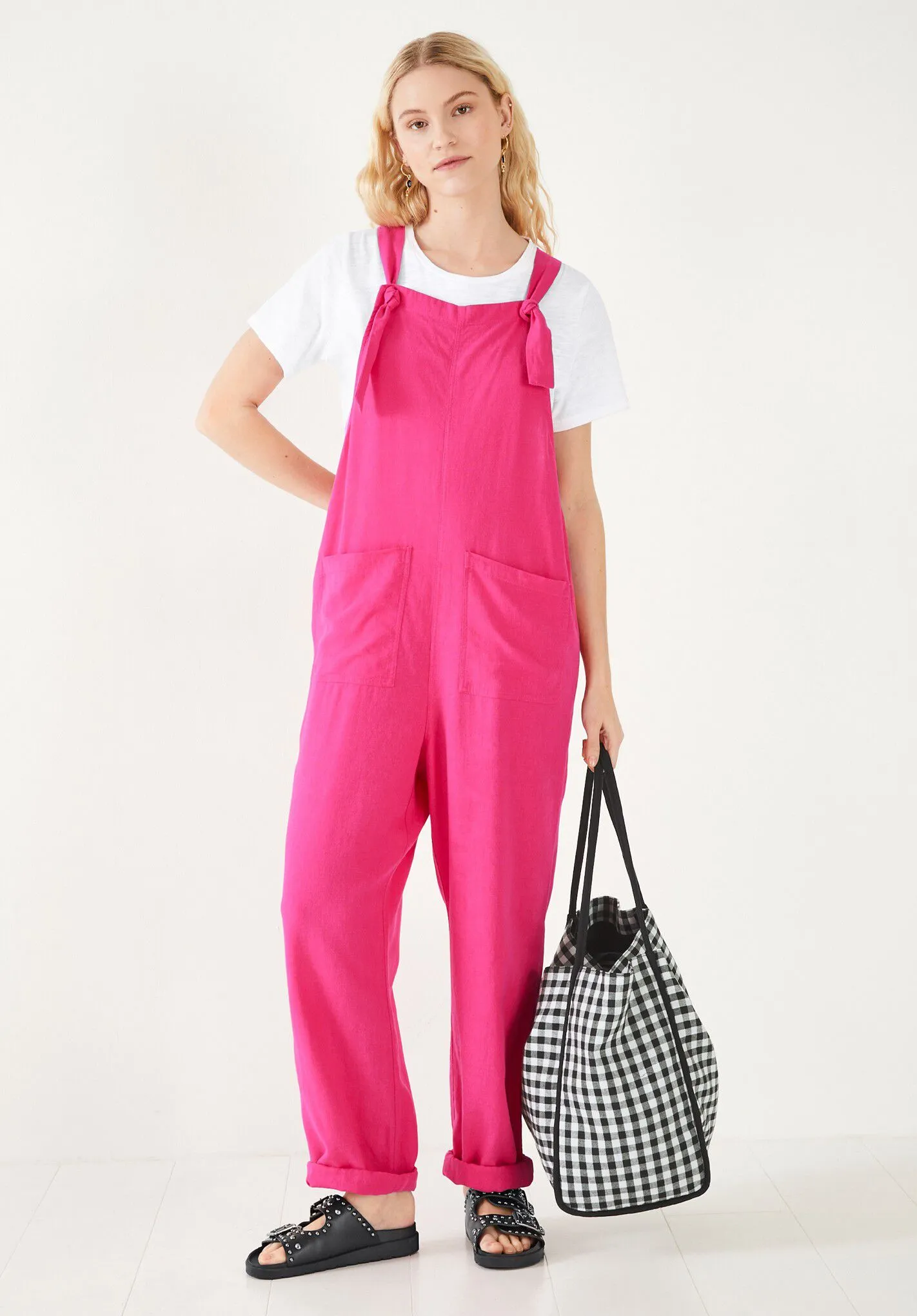 Linen Summer Dungarees