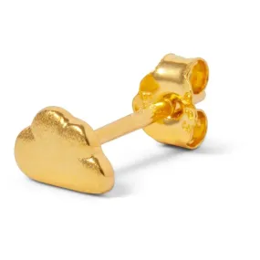 LULU COPENHAGEN Gold Plated Cloud Stud - 1 Piece