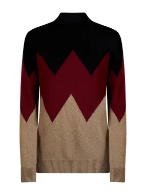 Lupetto in Cashmere Blend - Fant. Tibetan Red