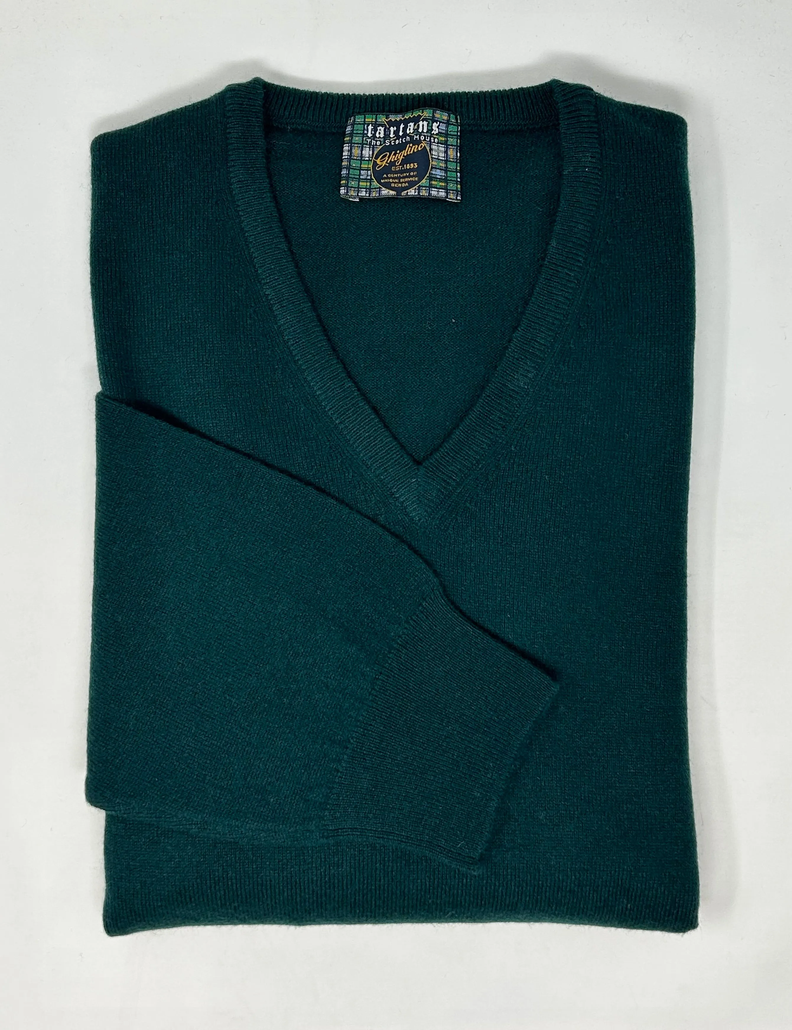 MAGLIONE EDWARD SCOLLO V  IN LANA E CASHMERE