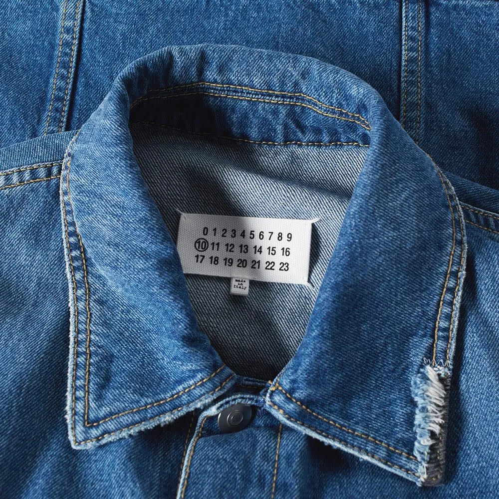 Maison Margiela 10 Distressed Denim JacketBleached Indigo