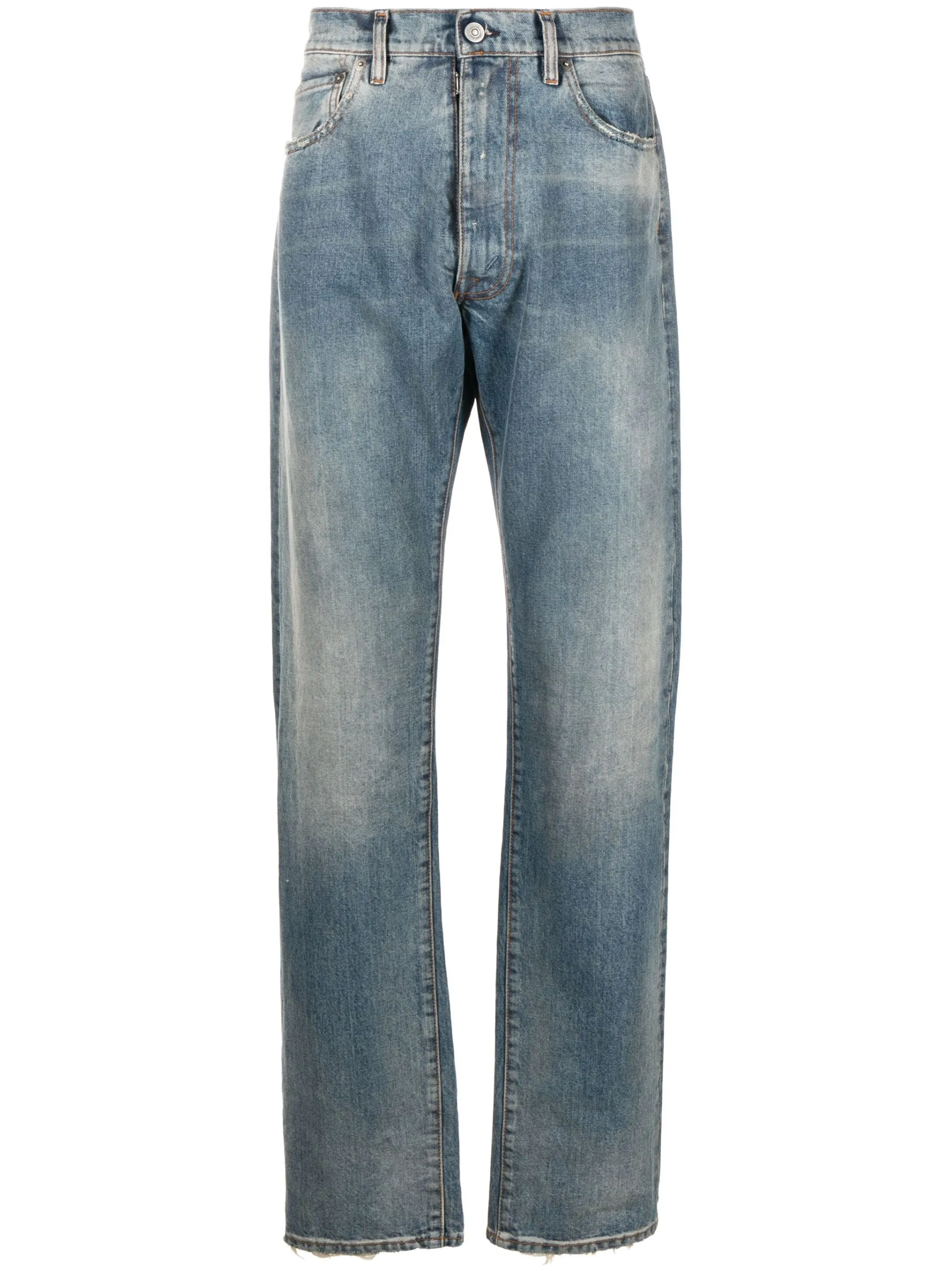 Maison Margiela Distressed Straight Leg Denim