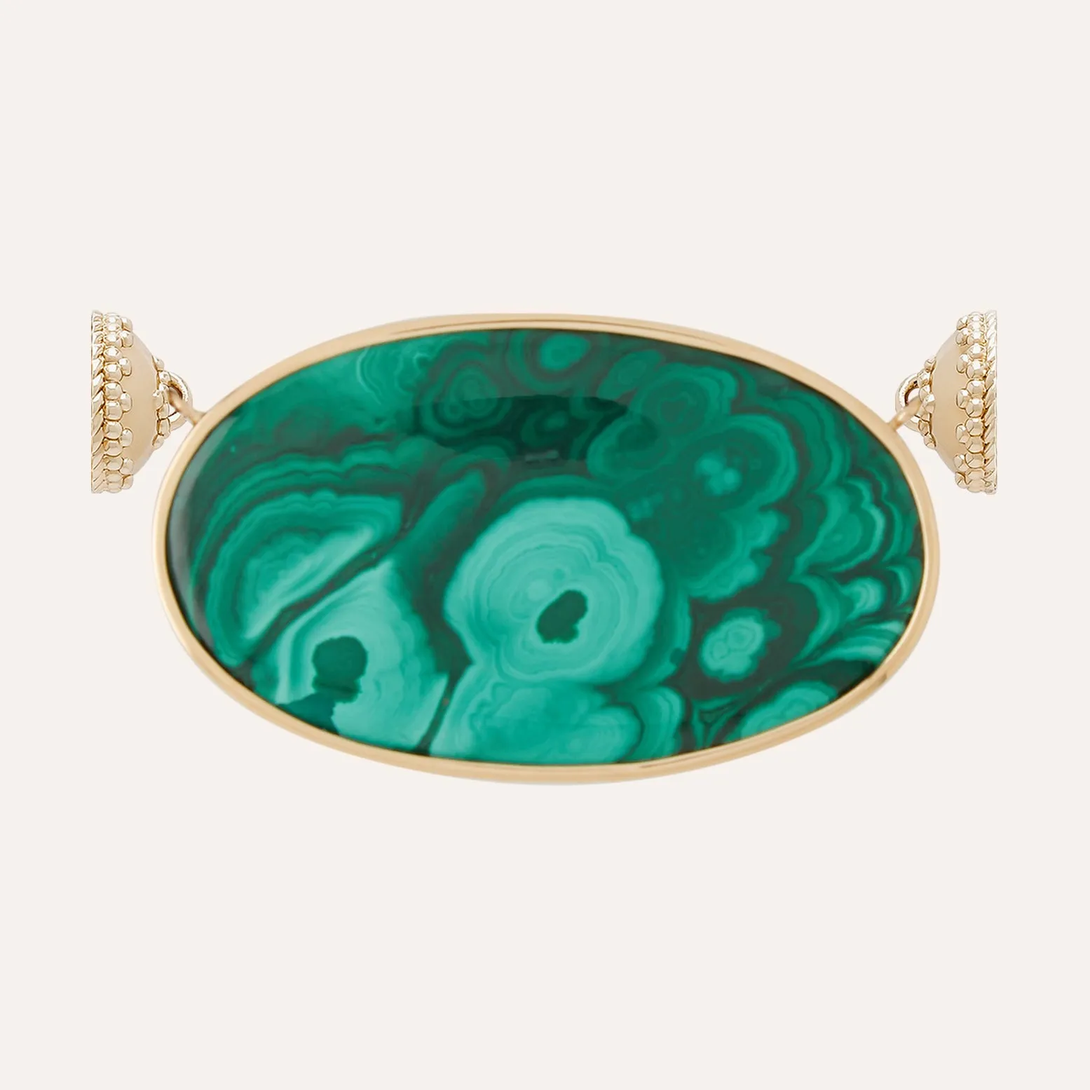 Malachite Oval Centerpiece