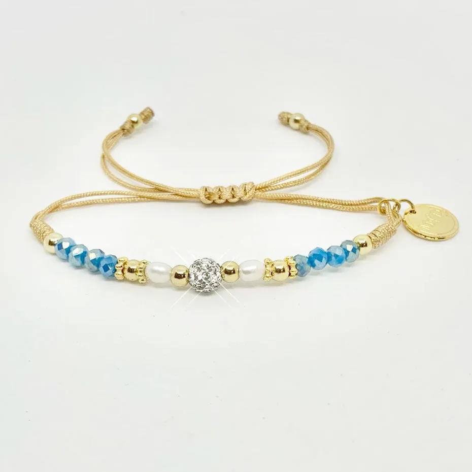 M&D Crystal Deep Ocean Bracelet