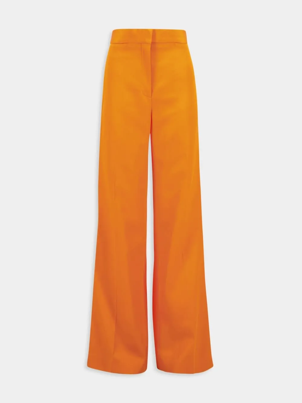 Mid-Rise Flared Trousers