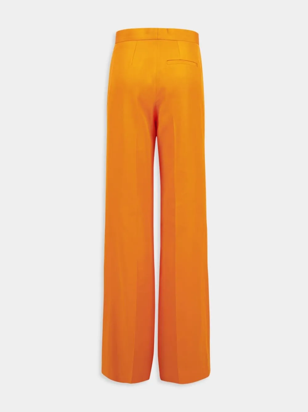 Mid-Rise Flared Trousers