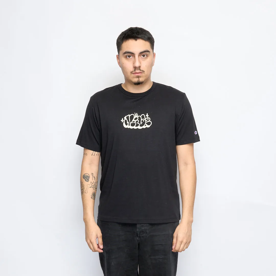 Milk x Champion - RW Crewneck T-shirt Bubble (Black)