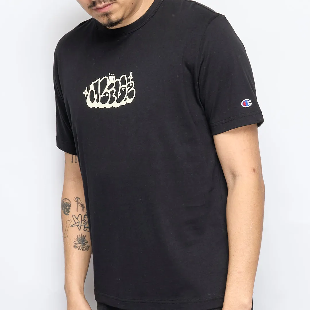 Milk x Champion - RW Crewneck T-shirt Bubble (Black)