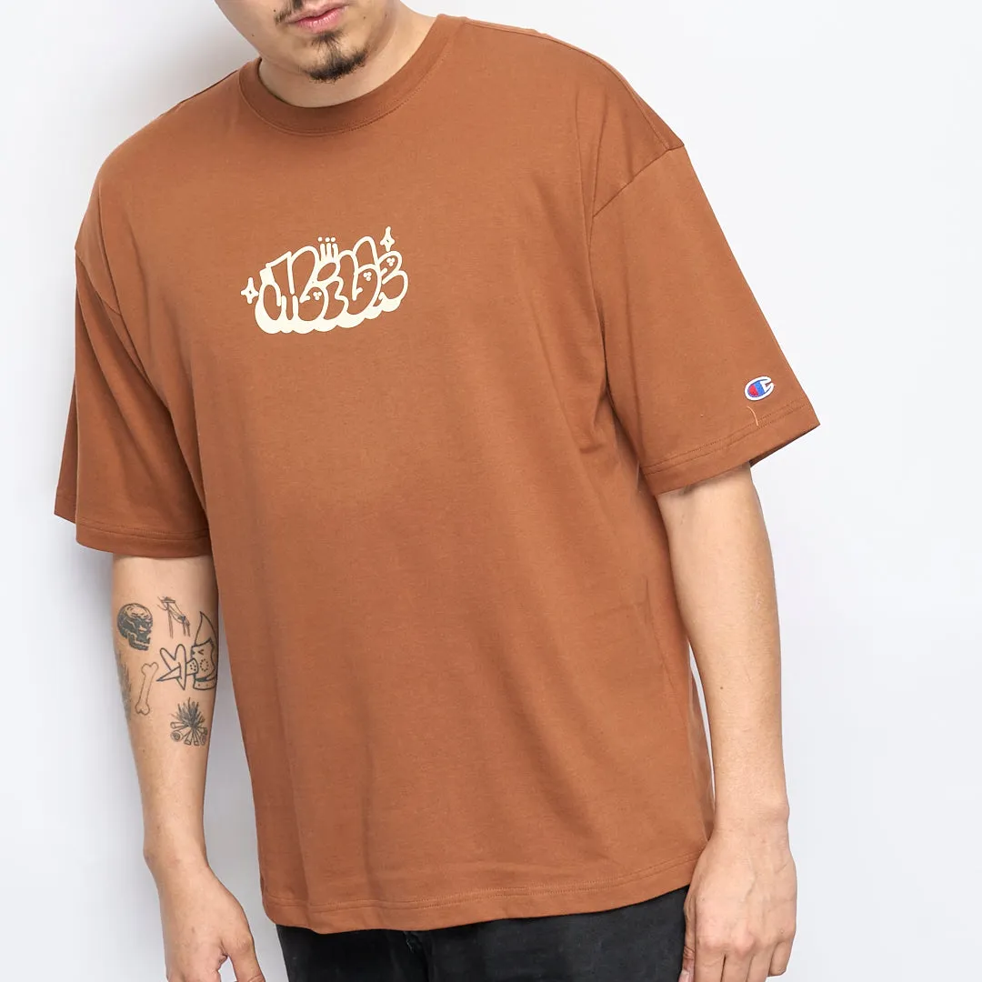 Milk x Champion - RW Crewneck T-shirt Bubble (Brown)