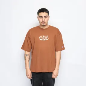 Milk x Champion - RW Crewneck T-shirt Bubble (Brown)