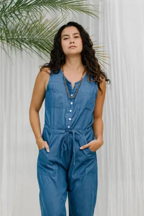 Mirabel Playsuit Stone Washed Denim