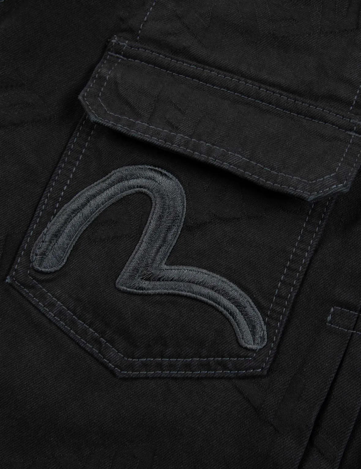 Multi-Logo Embroidery Denim Jacket