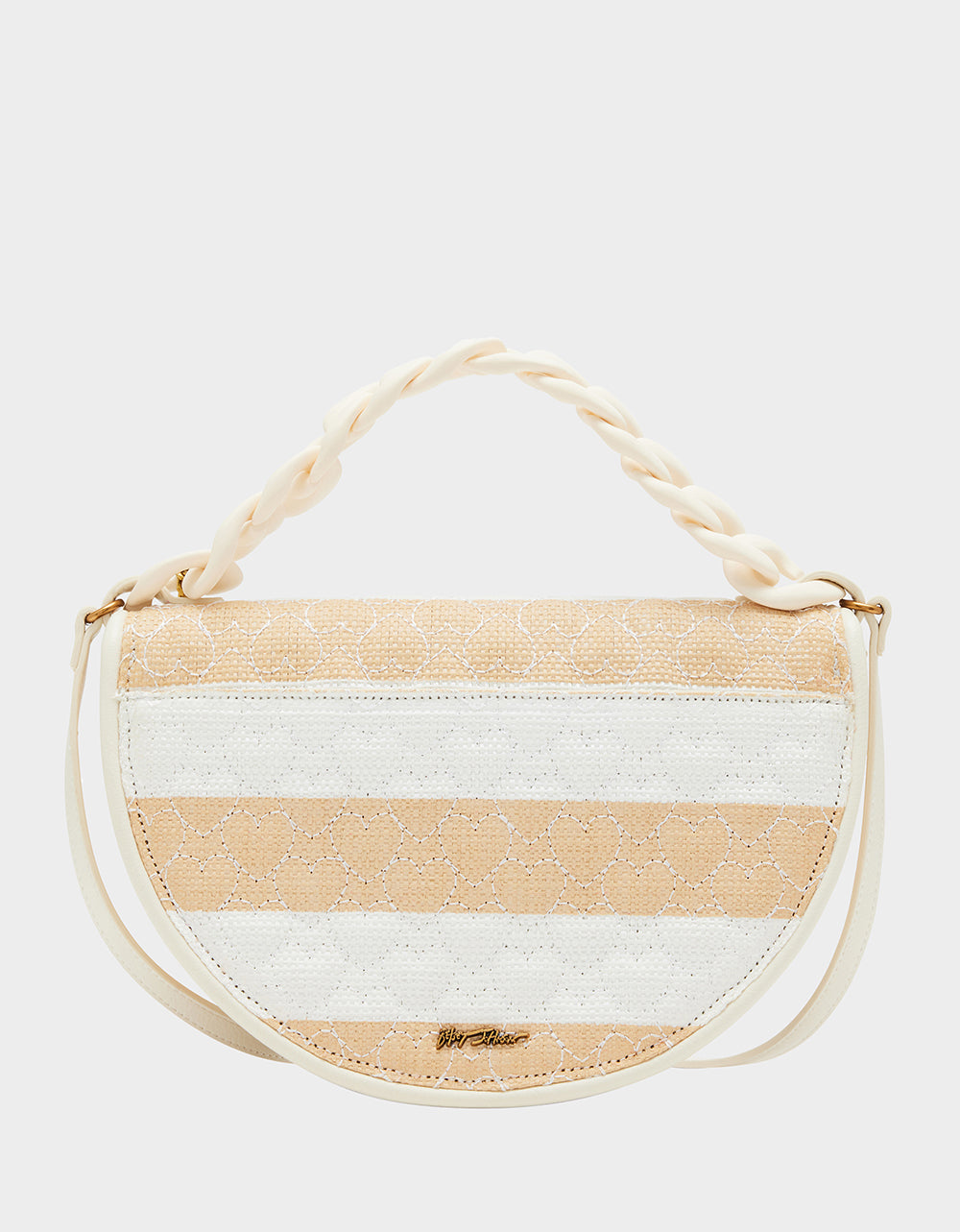 NAUTI-GAL HALF MOON RAFFIA FLAP NATURAL