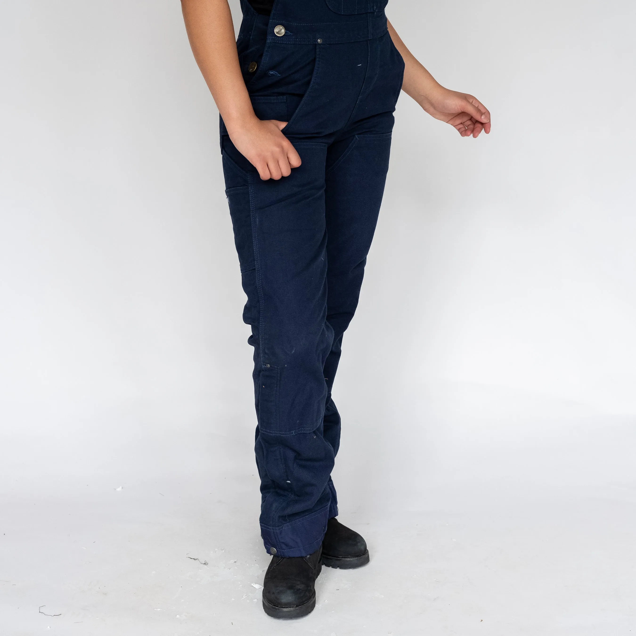 Navy Blue y2ks Carhartt Deadstock Denim Baggy Dungarees (S)