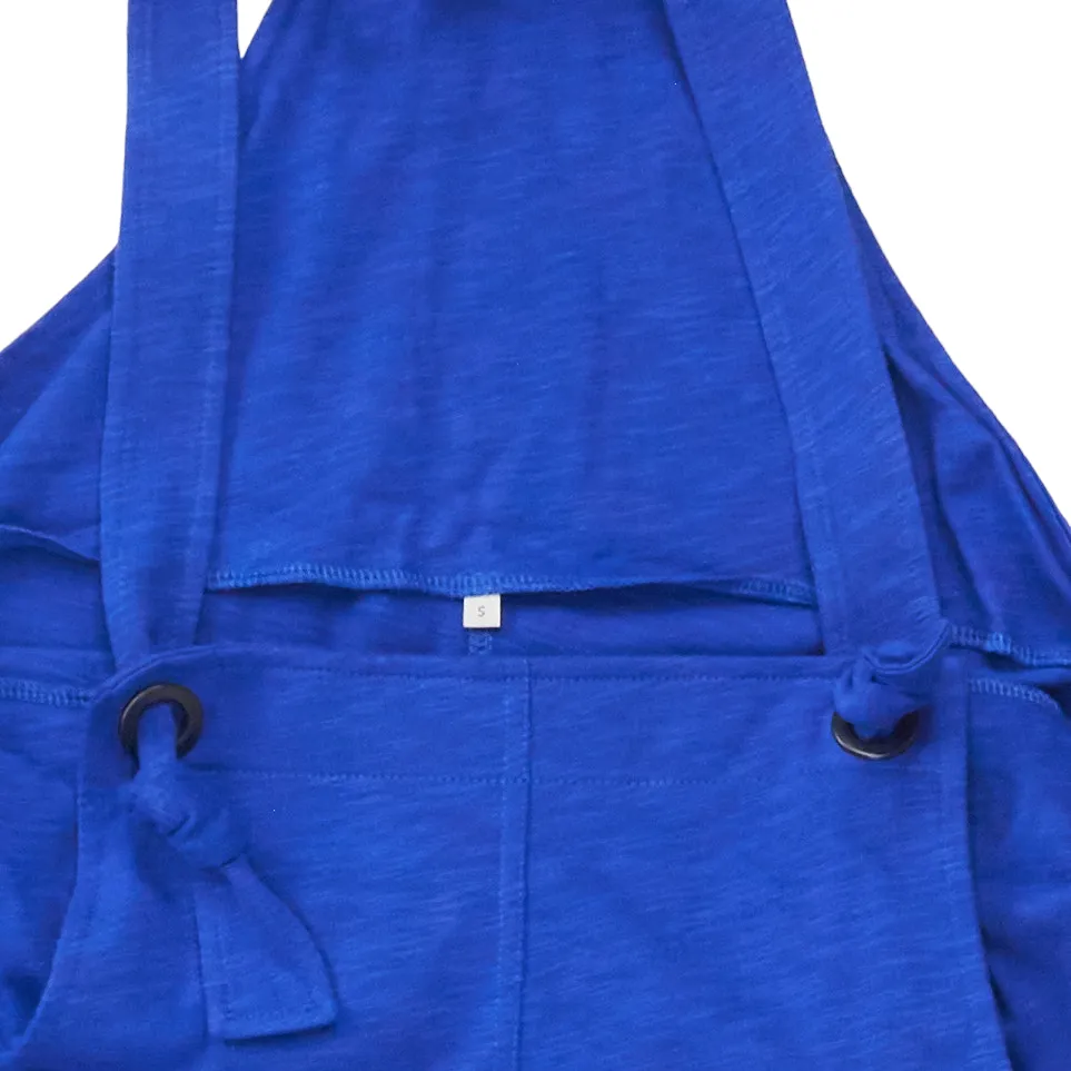 NRBY Cobalt Slub Jersey Dungarees